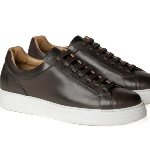 Sneakers Bassa Uomo Pelle Marrone