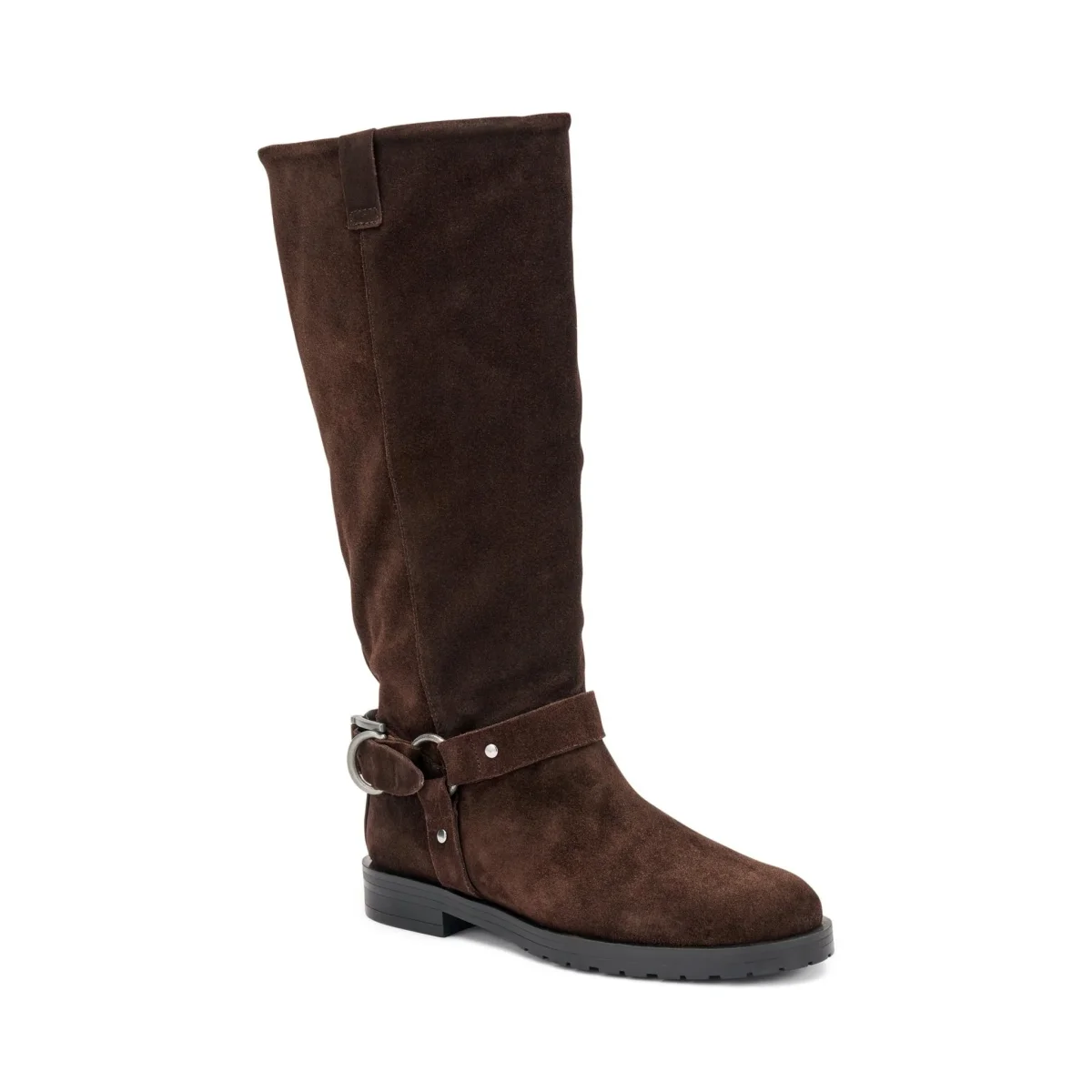 Frau Stivali Donna Cavallerizza con Sperone in Camoscio Cioccolato - immagine 3