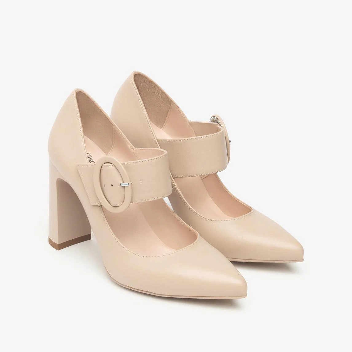 Nero Giardini Decollete Mary Jane con Cinturino in Pelle Lino - immagine 3