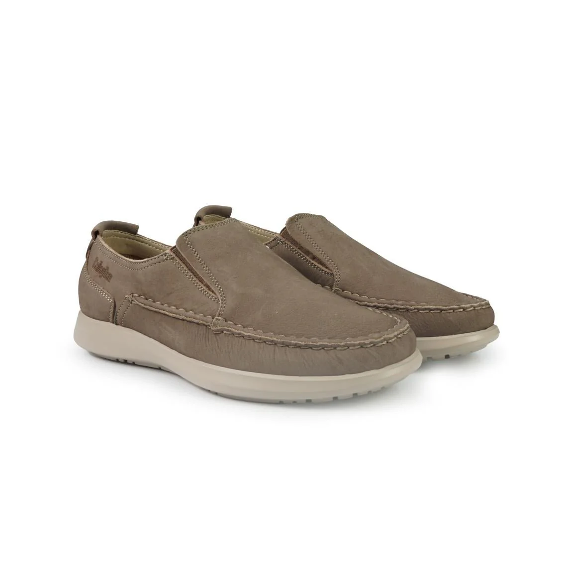 Callaghan Mocassini Uomo Slipon in Pelle Taupe - immagine 4