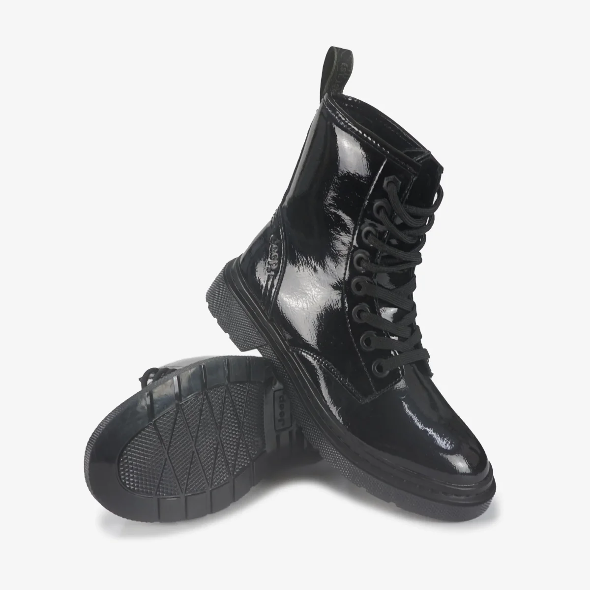 Anfibi Donna Vernice Nero - immagine 3