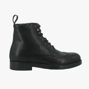 Stivaletti Uomo Oxford in Pelle Nero