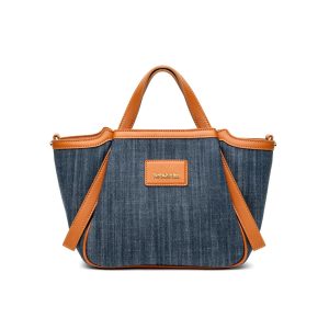 NeroGiardini Borsa Donna con Tracolla in Tessuto Jeans