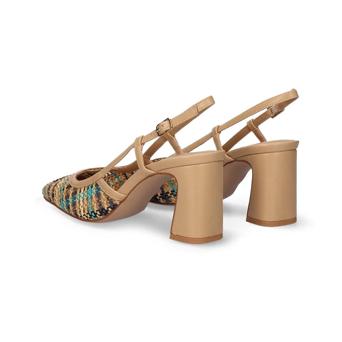 Exe Chanel Sling Back Donna Intrecciato Multi Beige - immagine 6