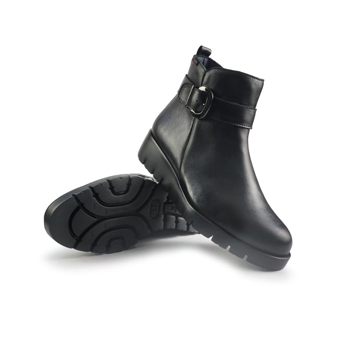 Callaghan Stivaletti Donna con Zeppa in Pelle Nero - immagine 3