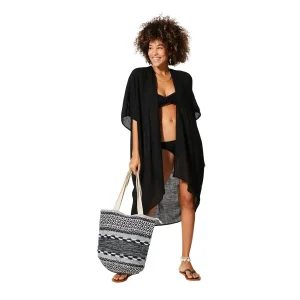 Kimono Estivo Lungo Nero