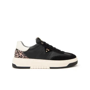 Nero Giardini Sneakers Donna in Pelle Nero Multicolor Animalier