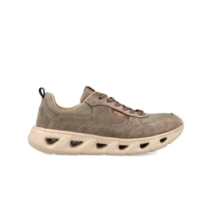 Impronte Sneakers Uomo Running in Pelle Taupe