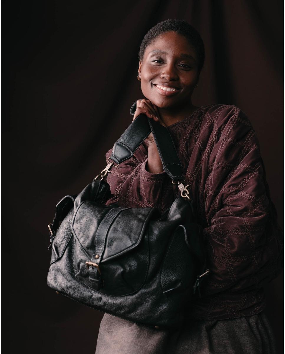 Biba Borsa Donna con Tracolla in Pelle Nera - immagine 5