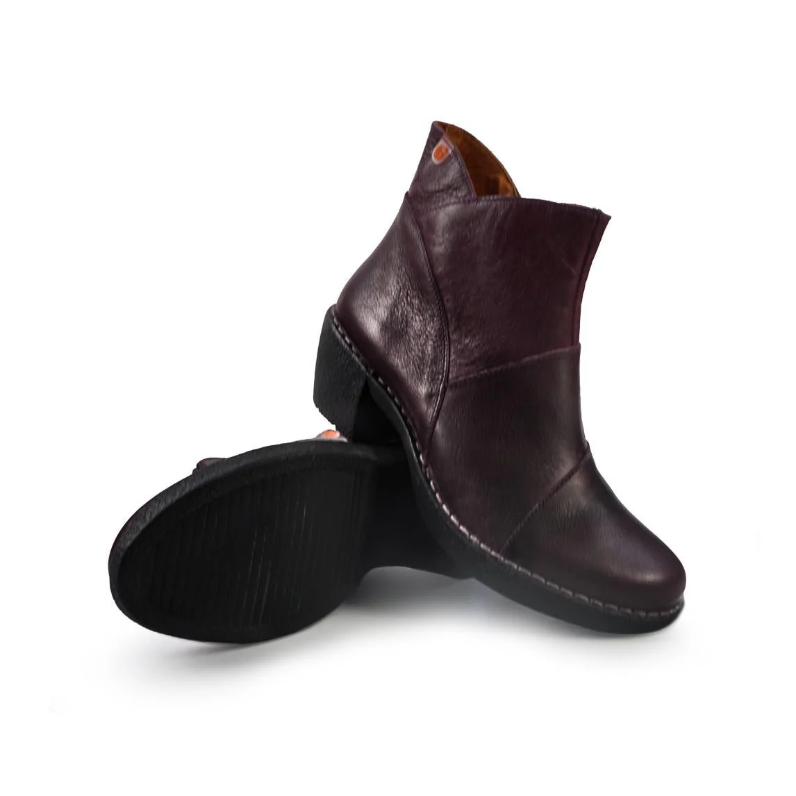 Jungla Stivaletti Donna con Tacco in Pelle Viola - immagine 4