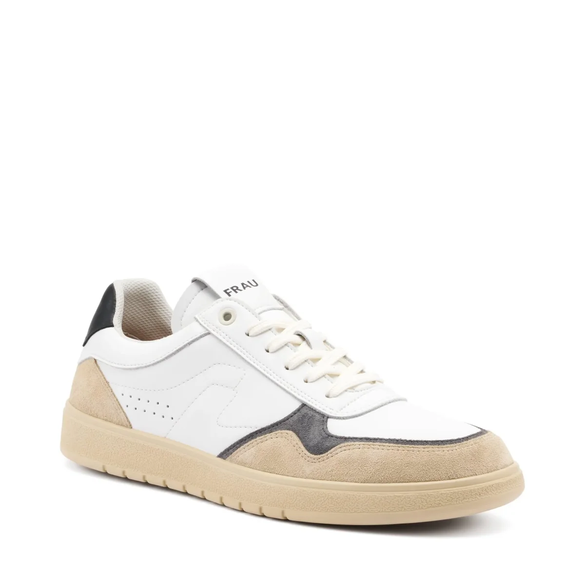 Frau Sneakers Uomo Bassa in Pelle Bianca Siberia - immagine 3