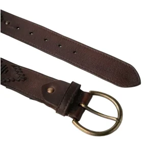 Biba Cintura Donna Pelle Marrone con Infilature