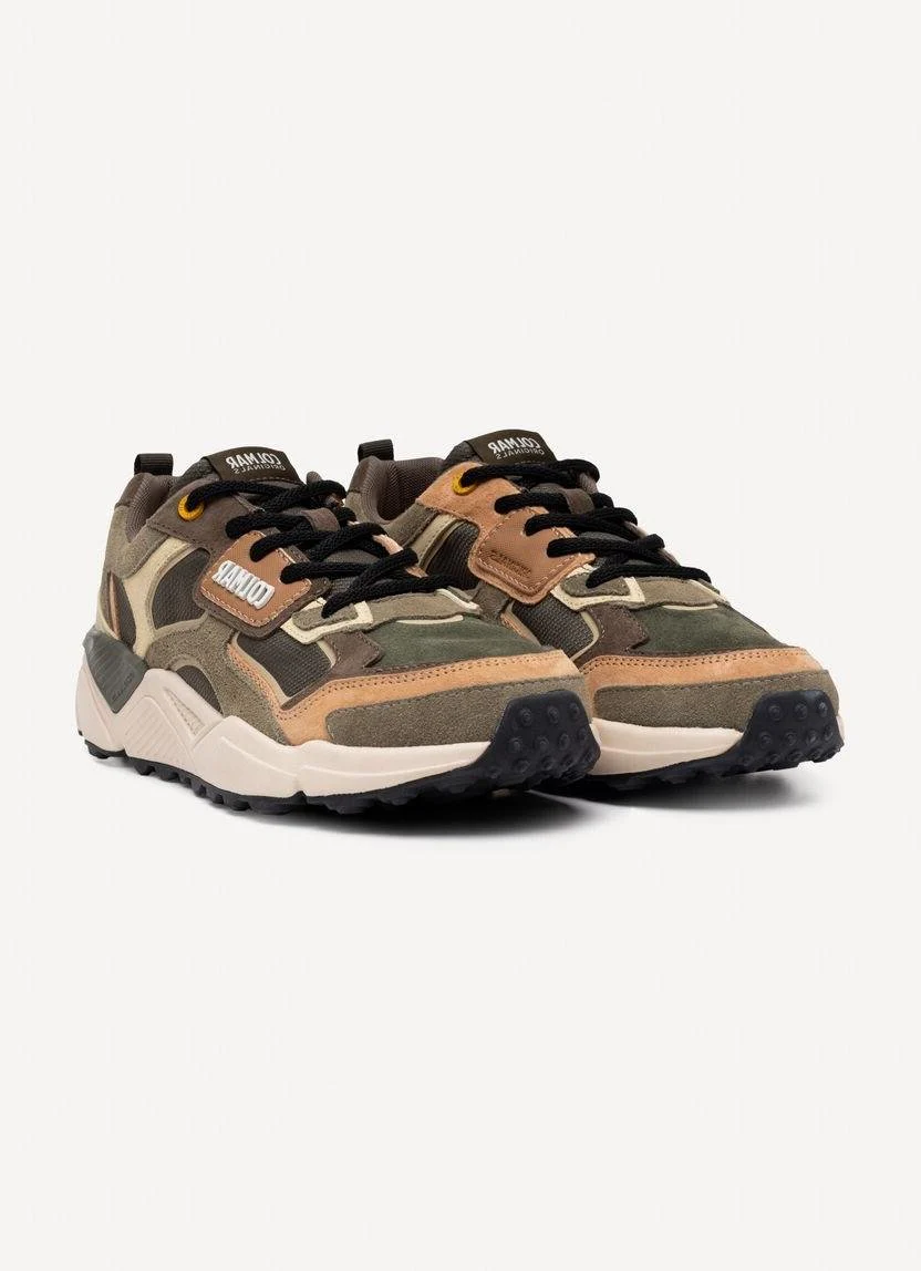 Sneakers Colmar Uomo in Pelle Military Multicolor - immagine 3
