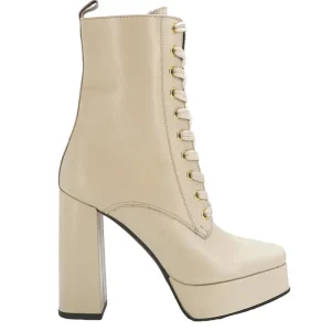 Stivaletti Donna in Pelle con Plateau