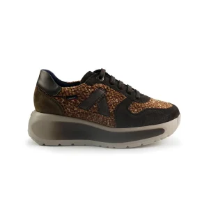 Callaghan Sneakers Donna con Zeppa in Pelle Testa di Moro