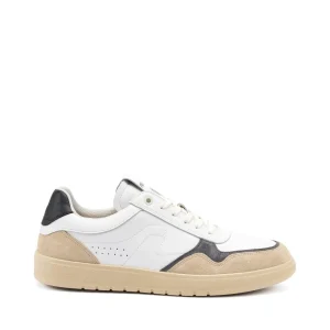 Frau Sneakers Uomo Bassa in Pelle Bianca Siberia