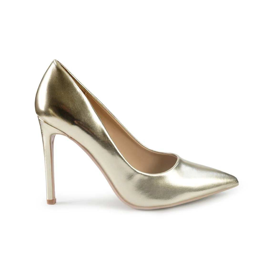 Francesco Milano Decollete Tacco a Spillo in Pelle Platino - immagine 2
