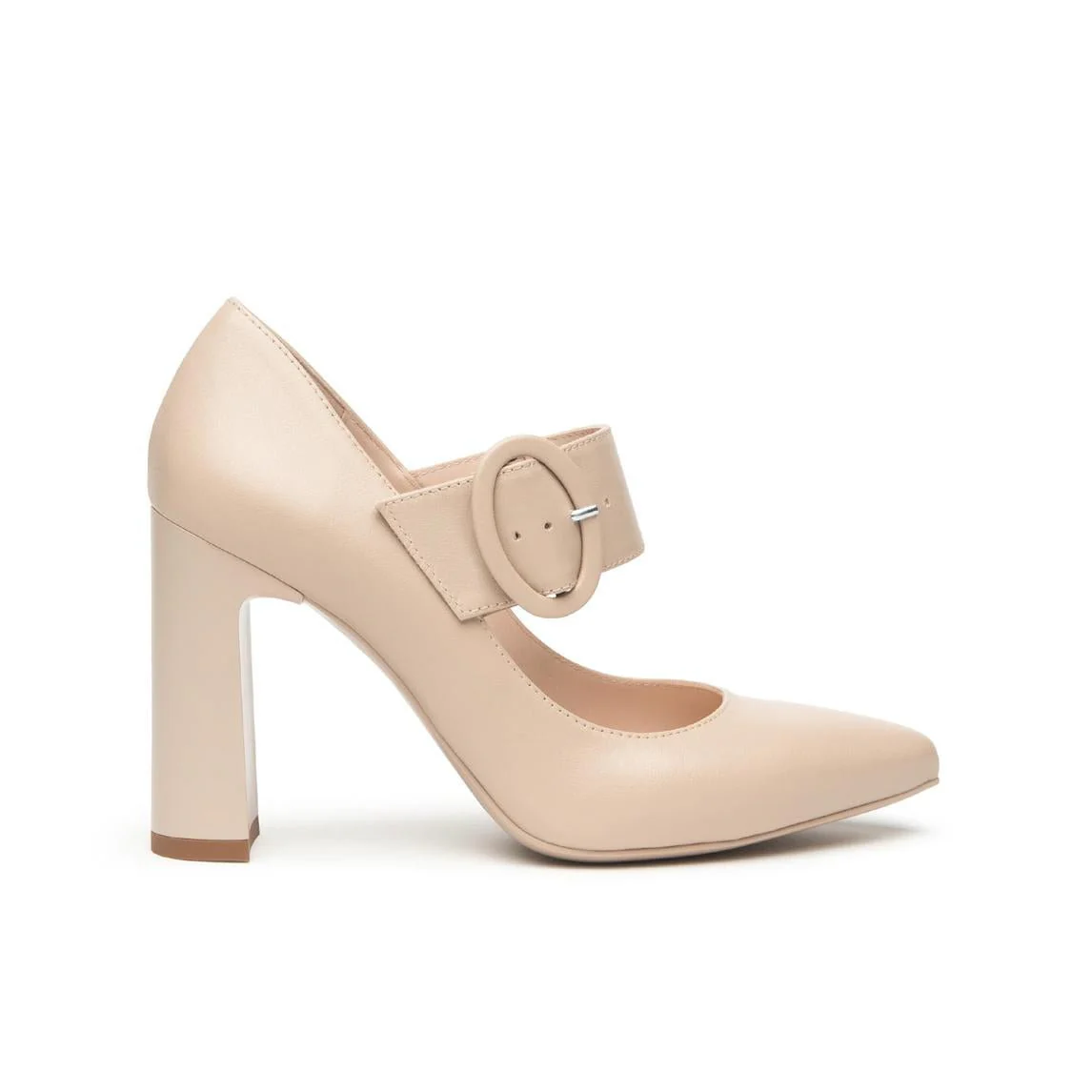 Nero Giardini Decollete Mary Jane con Cinturino in Pelle Lino - immagine 2