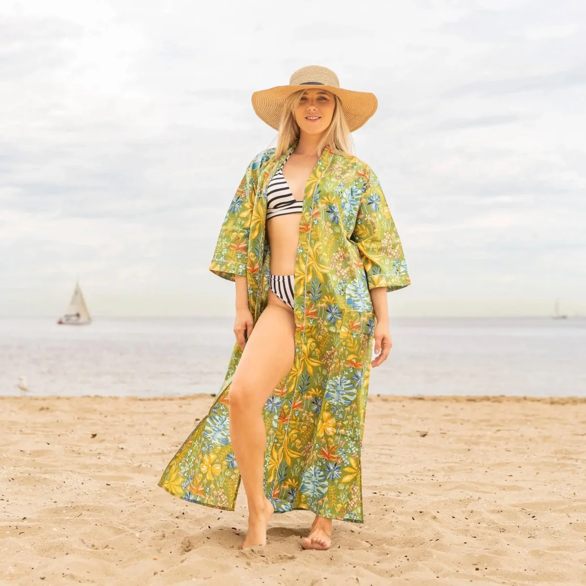 Kimono Caftano in Cotone