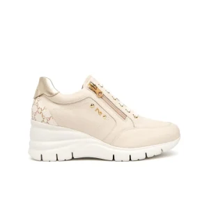 NeroGiardini Sneakers con Zeppa in Pelle Milk