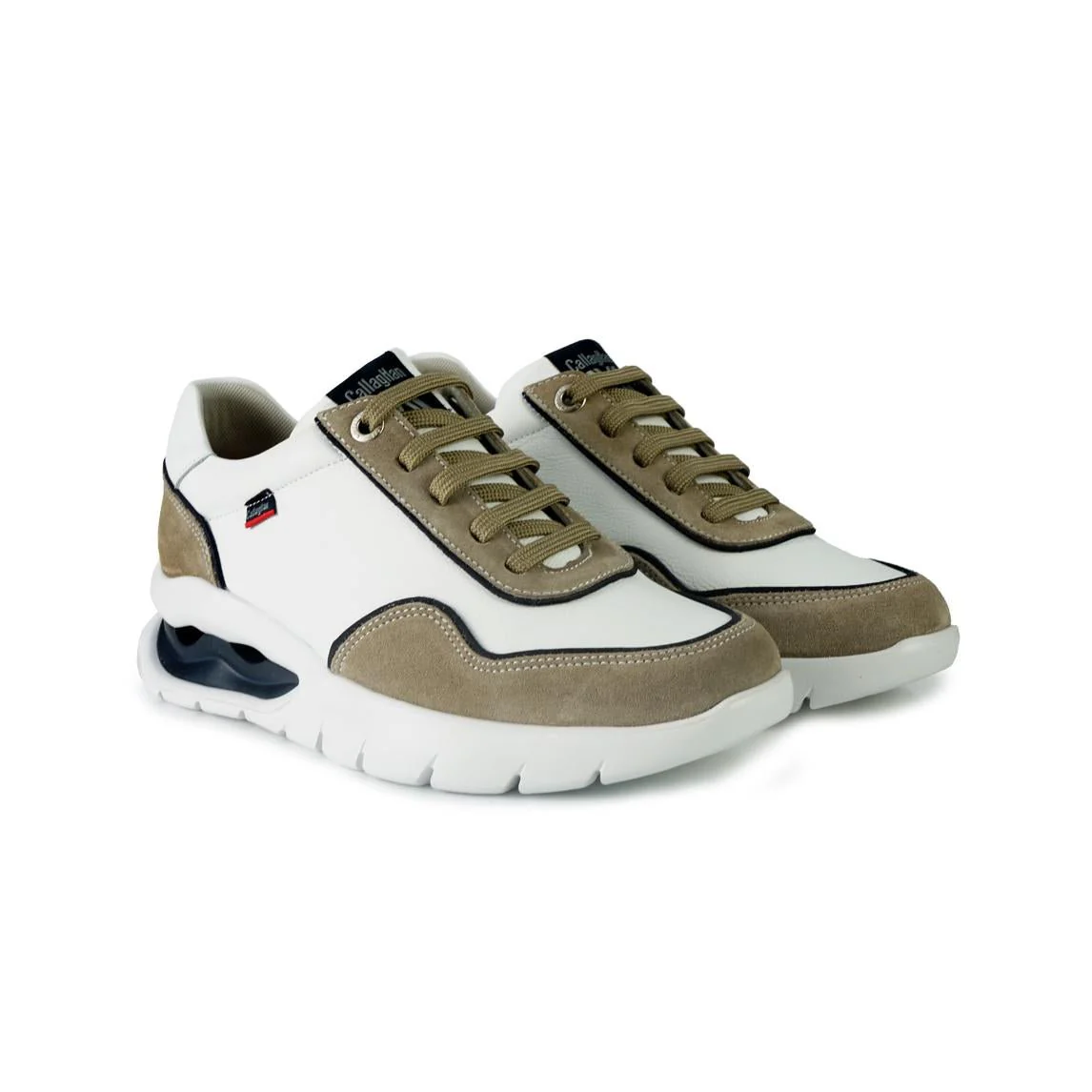 Callaghan Sneakers Ammortizzata Uomo Pelle Bianca - immagine 4