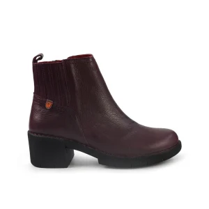 Jungla Stivaletti Donna con Tacco in Pelle Viola