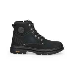 Jeep Anfibi Uomo in Pelle Nero