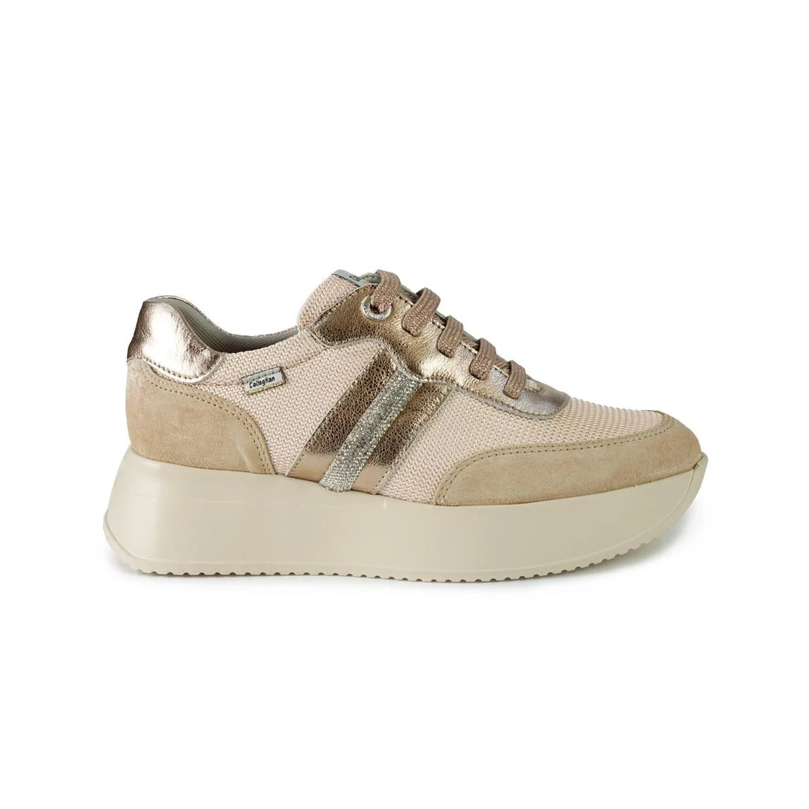 Callaghan Sneakers Donna in Pelle e Tessuto Pesca - immagine 2