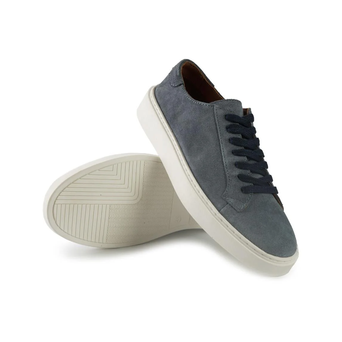 Vueva Sneakers Bassa Uomo in Camoscio Jeans - immagine 3