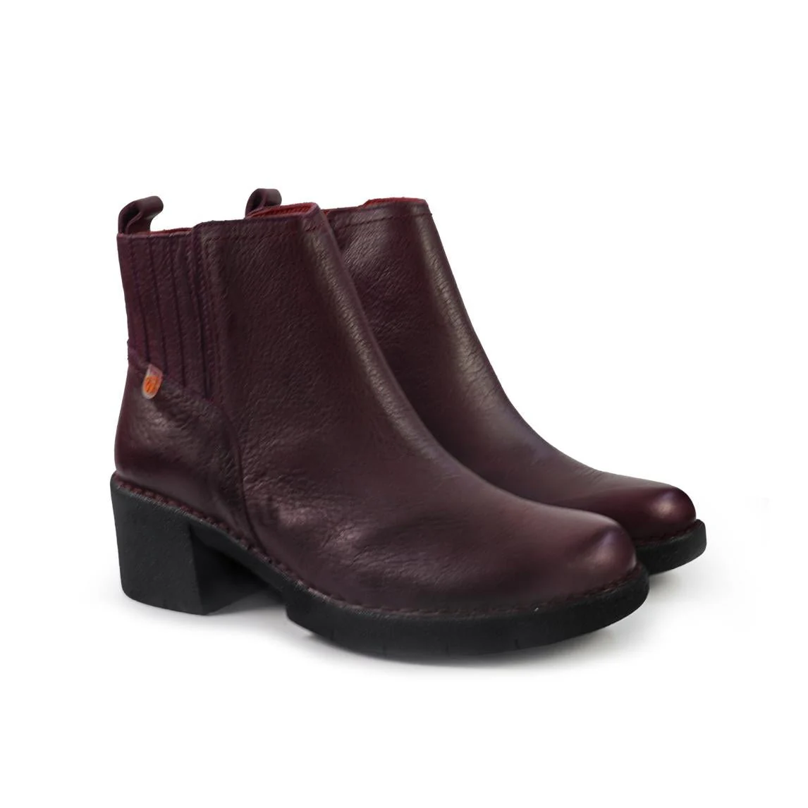 Jungla Stivaletti Donna con Tacco in Pelle Viola - immagine 3