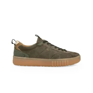 Jeep Sneakers Uomo Bassa in Camoscio Verde Forest