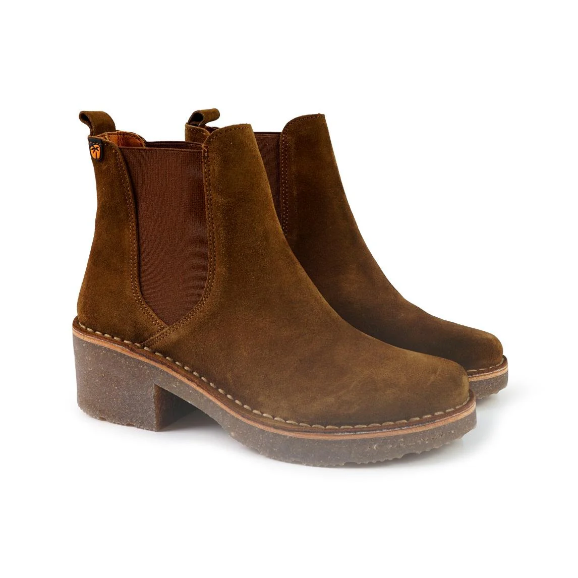 Jungla Stivaletti Chelsea Donna Camoscio Cuoio - immagine 3