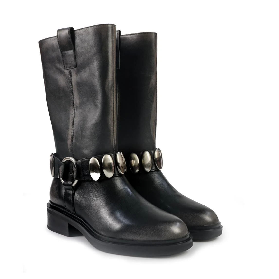 Bruno Premi Stivali Biker Donna in pelle Nero OL ALIA - immagine 4