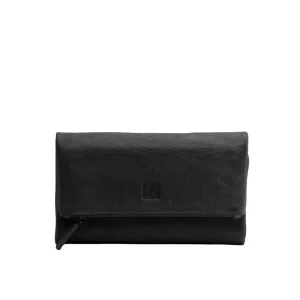 Biba Portafoglio Lungo in Pelle Nero con Portamonete