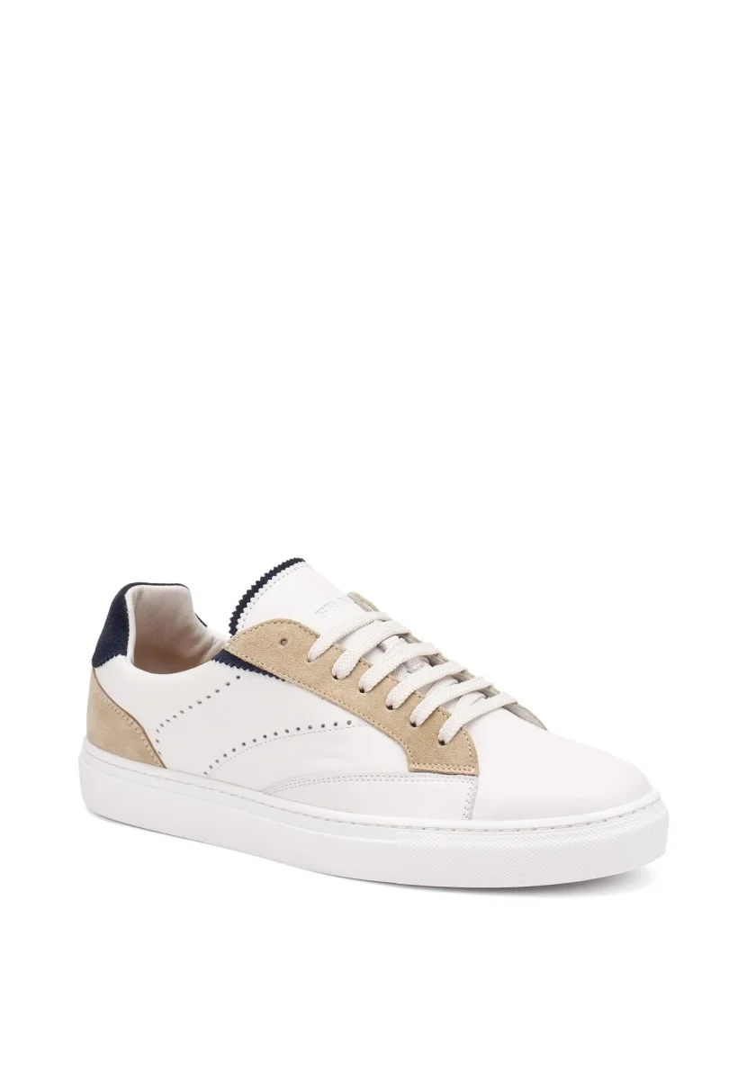 Frau Sneakers Uomo Bassa in Pelle Multi Bianco - immagine 3