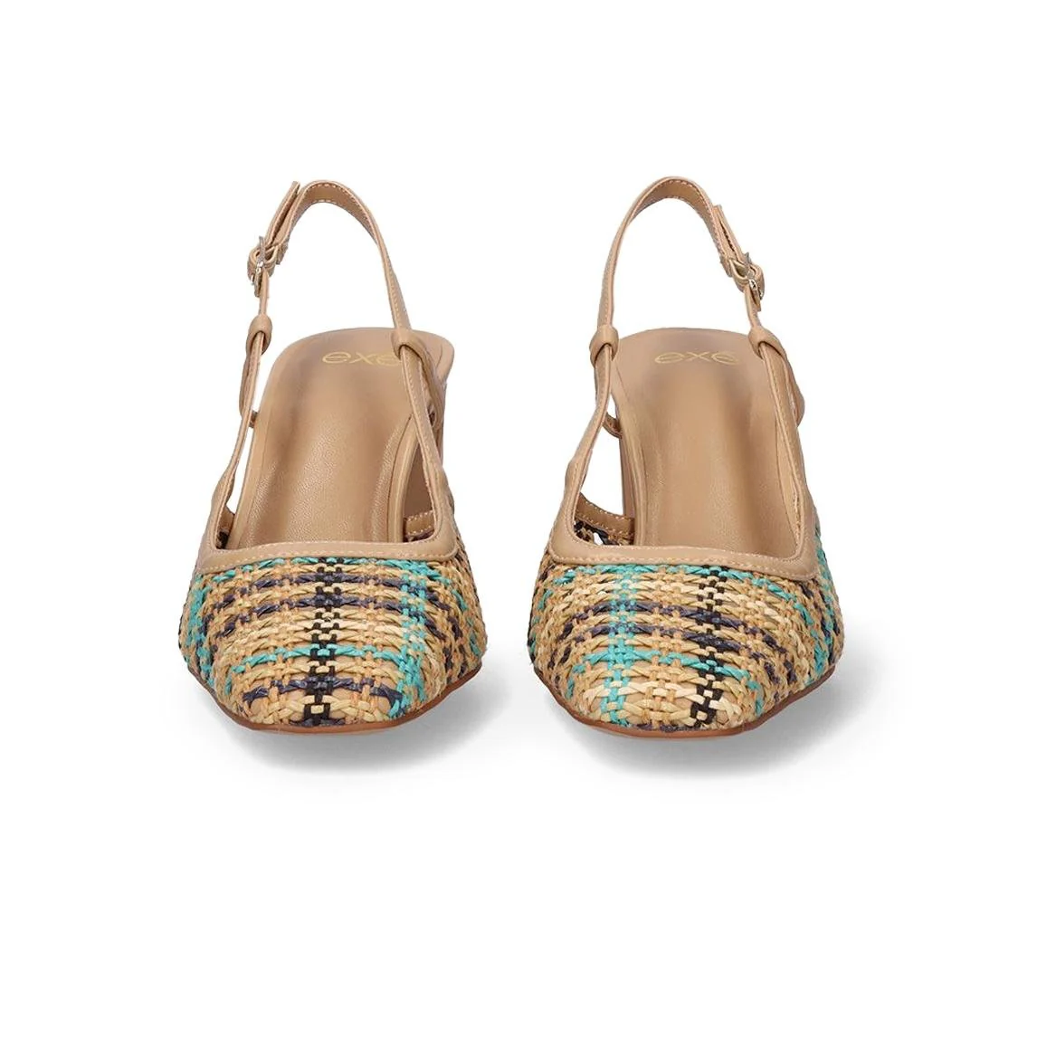 Exe Chanel Sling Back Donna Intrecciato Multi Beige - immagine 4