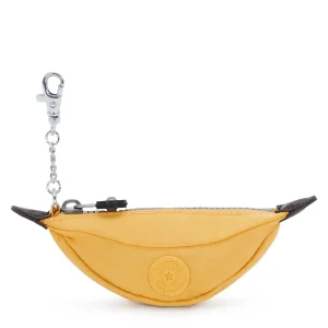 Kipling Mini Portachiavi Pochette in Tessuto Giallo