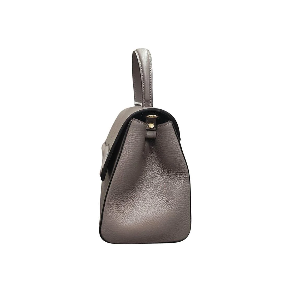 Frau Borse Donna a Mano con Tracolla in Pelle Taupe - immagine 3