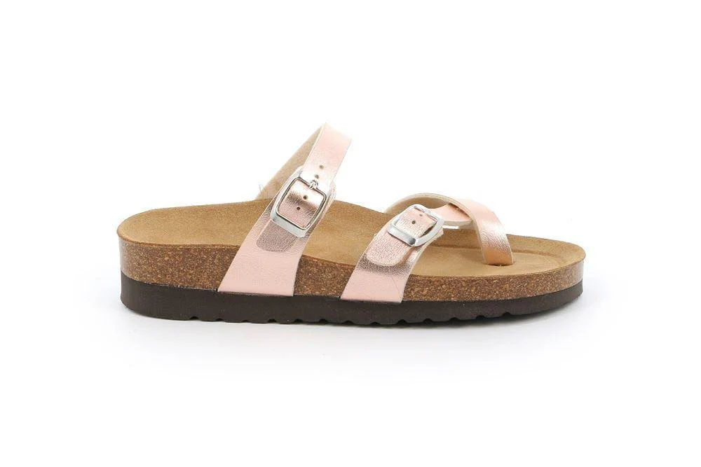 Grunland Sandali Infradito Donna Plantare Sughero Doppia Fibbia Rame - immagine 3