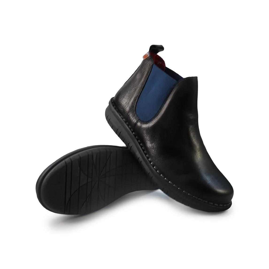 Jungla Stivaletti Chelsea Donna in Pelle Nero - immagine 4