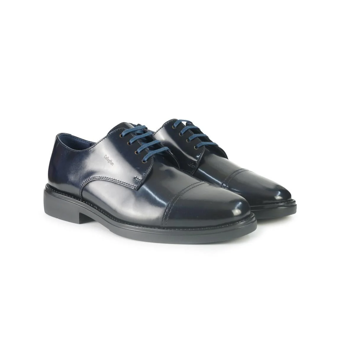 Callaghan Francesina Uomo in Pelle Spazzolata Blu - immagine 4