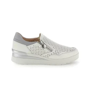 Stonefly Mocassino Sneakers Donna in Pelle Bianca