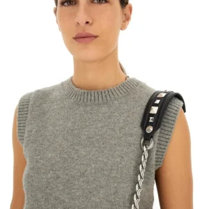 Spallaccio Borsa Donna Borchie Rock