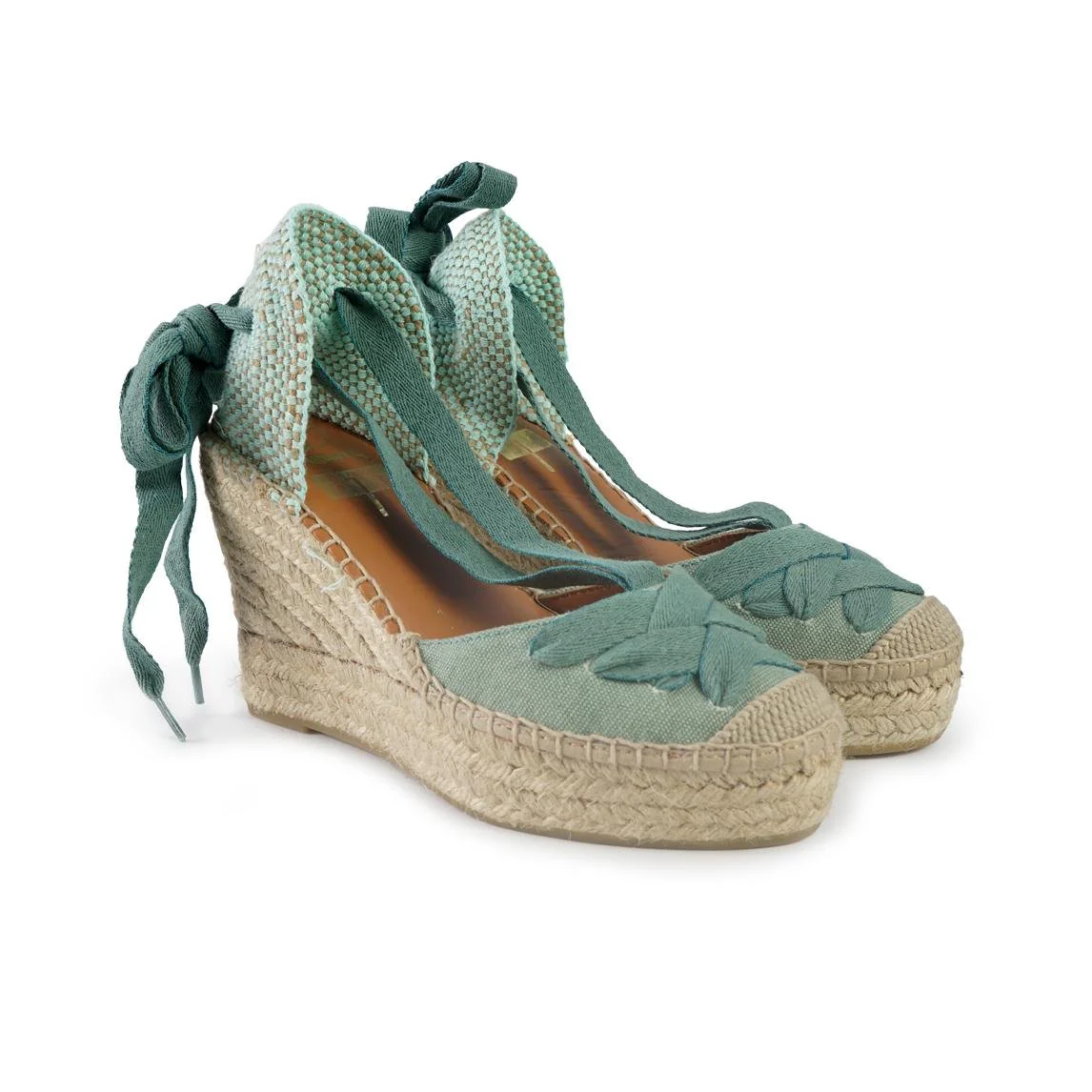 Viguera Espadrillas Alte con Lacci Menta - immagine 4