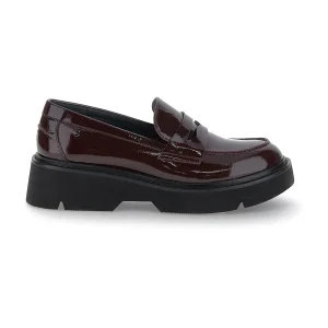 Mocassini Donna Vernice Bordeaux