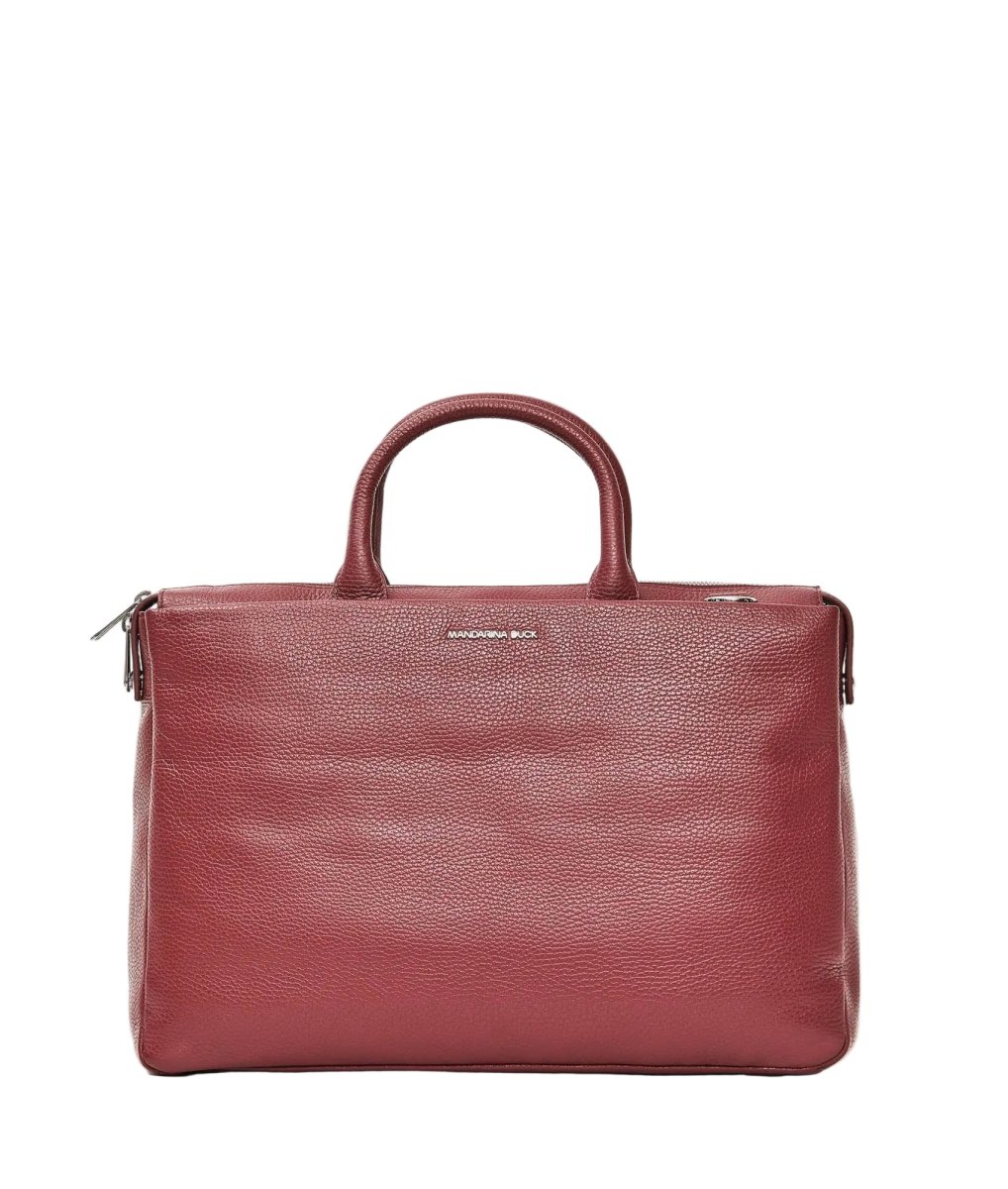 Borsa Lavoro Mandarina Duck in Pelle Grape Porta PC 15 Pollici - immagine 2