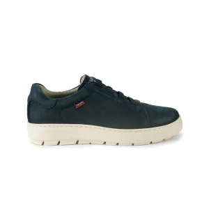 Callaghan Sneakers Uomo Bassa in Pelle Blu con Elastici