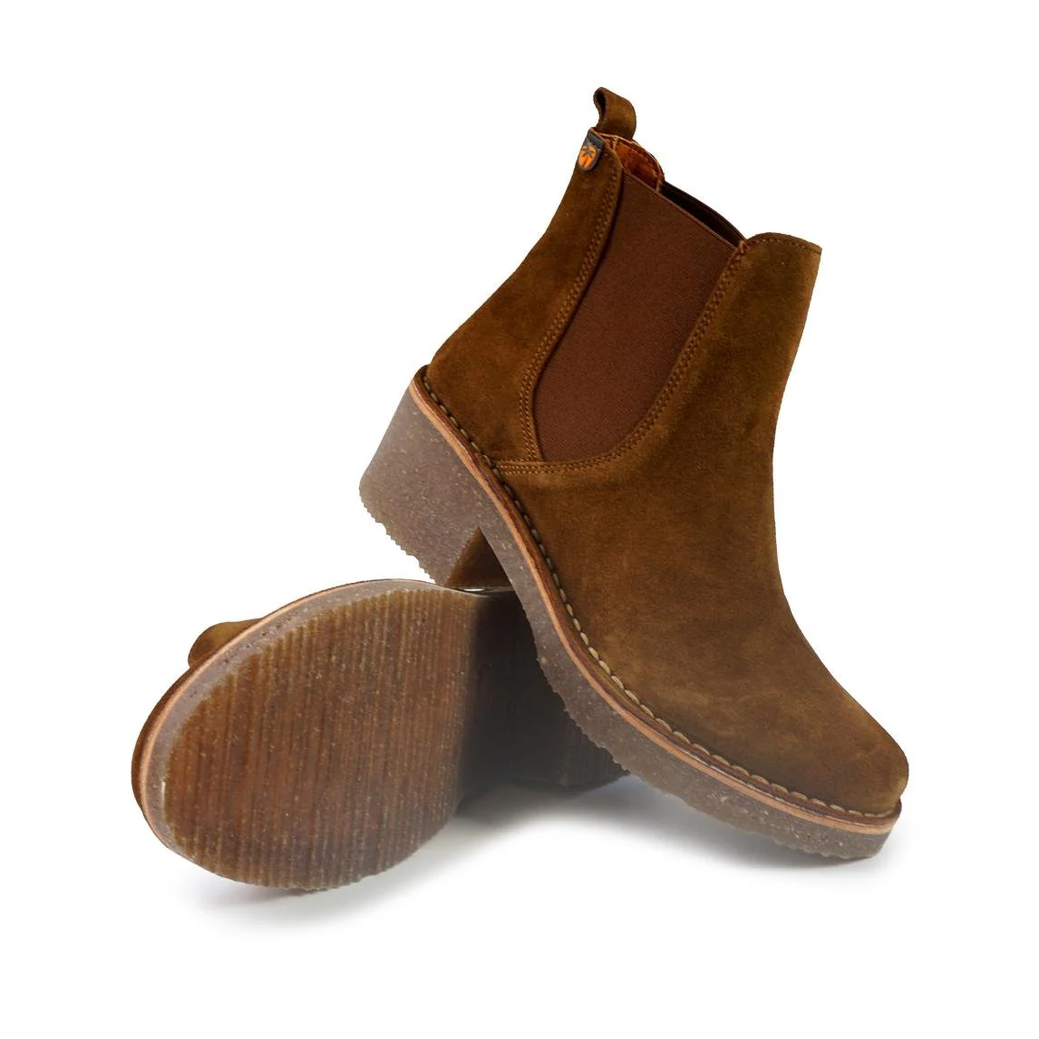 Jungla Stivaletti Chelsea Donna Camoscio Cuoio - immagine 4