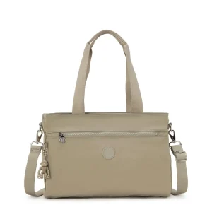 Borsa Lavoro Kipling Lapdop 13 Pollici con Tracolla in Tessuto Beige