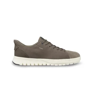 Geox Sneakers Uomo Flextride Plus FastIn Tessuto e Camoscio Grigio